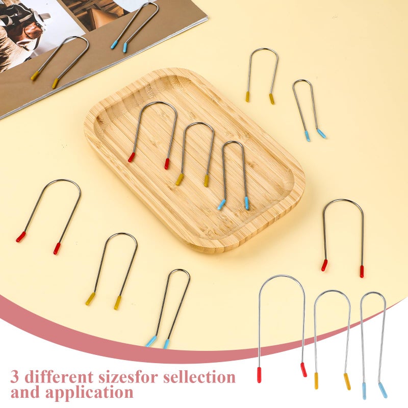 Jeffdad مجموعة جيفداد المكونة من 20 قطعة من مشابك بكرات الشعر الساخنة البديلة، 3 أحجام من مشابك بكرات الشعر، دبابيس تثبيت بكرات الشعر الساخنة المحمولة للسفر، مناسبة لبكرات الشعر مقاس 1¼ بوصة، 1 بوصة، ¾ بوصة. - Image 3